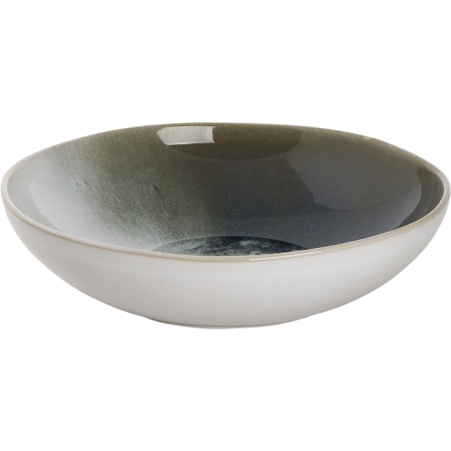Дълбока чиния, бяло-зелена, 22,5 см.  Nordic