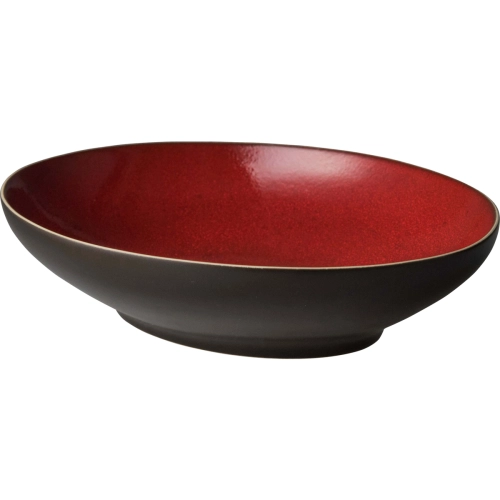 Овална дълбока чиния, червено-кафява, 23 см.  Lava